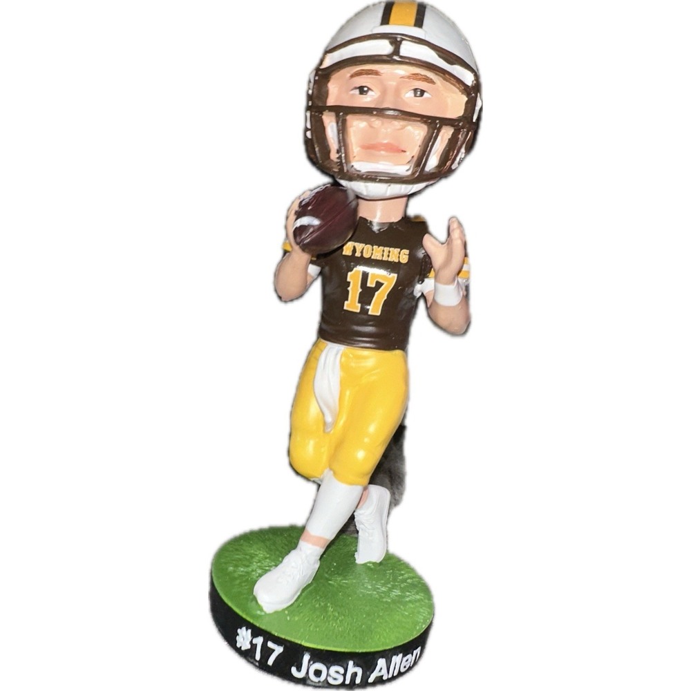 JOSH ALLEN‎  Jersey Retirement Number 17  Bobblehead Univ Of Wyoming NEW